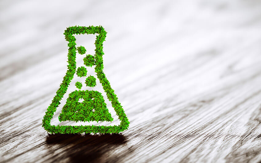 825x550_safety-people Illustration of a green grass liquid bottle to symbolize environmentally friendly coatings